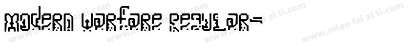 Modern Warfare Regular字体转换